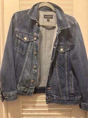 Lucky Brand Medium Blue Denim Jacket with Metal Buttons